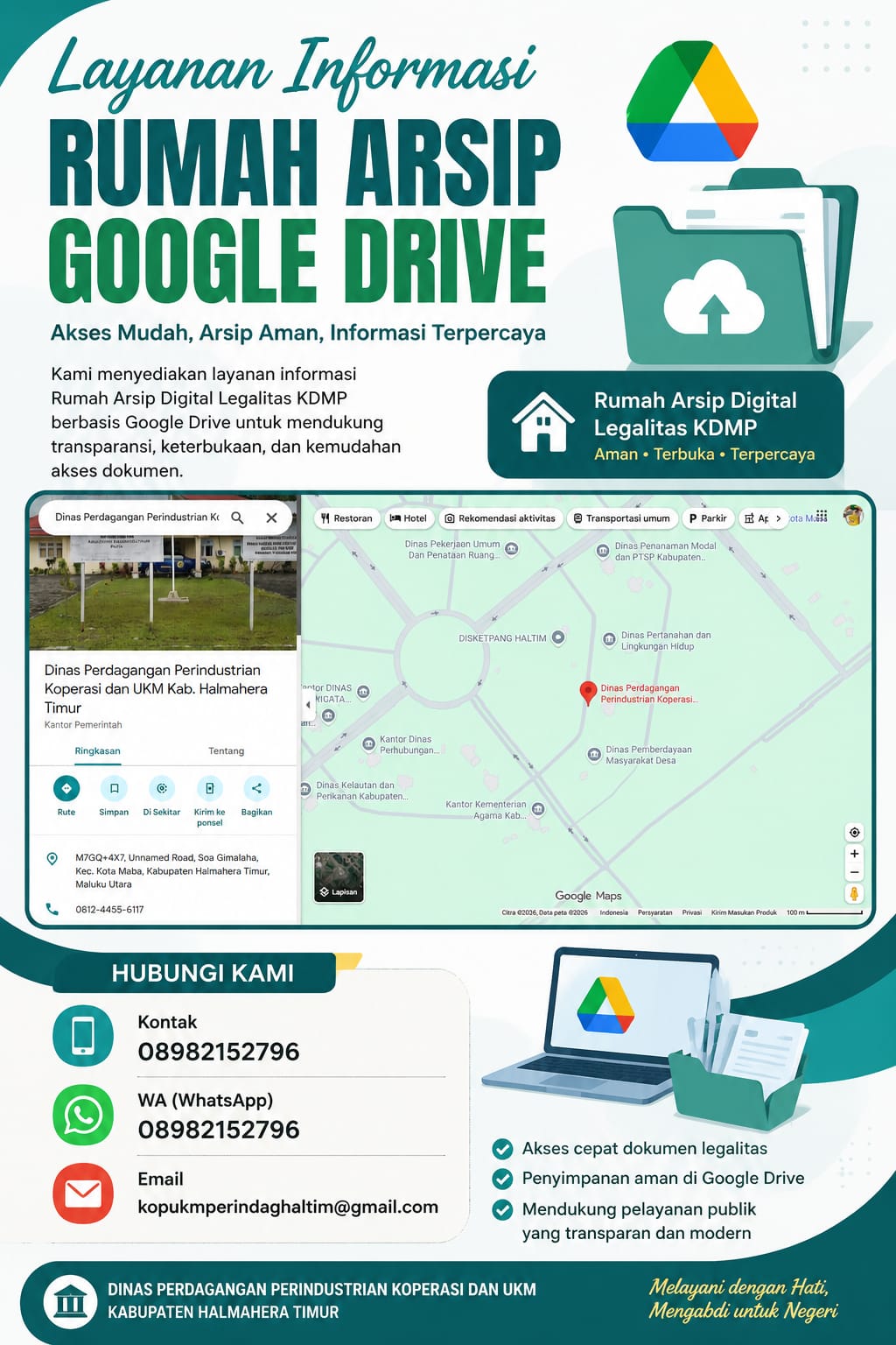 LAYANAN INFORMASI RUMAH ARSIP GOOGLE DRIVE